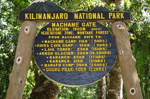 6 days Kilimanjaro climbing on Machame route